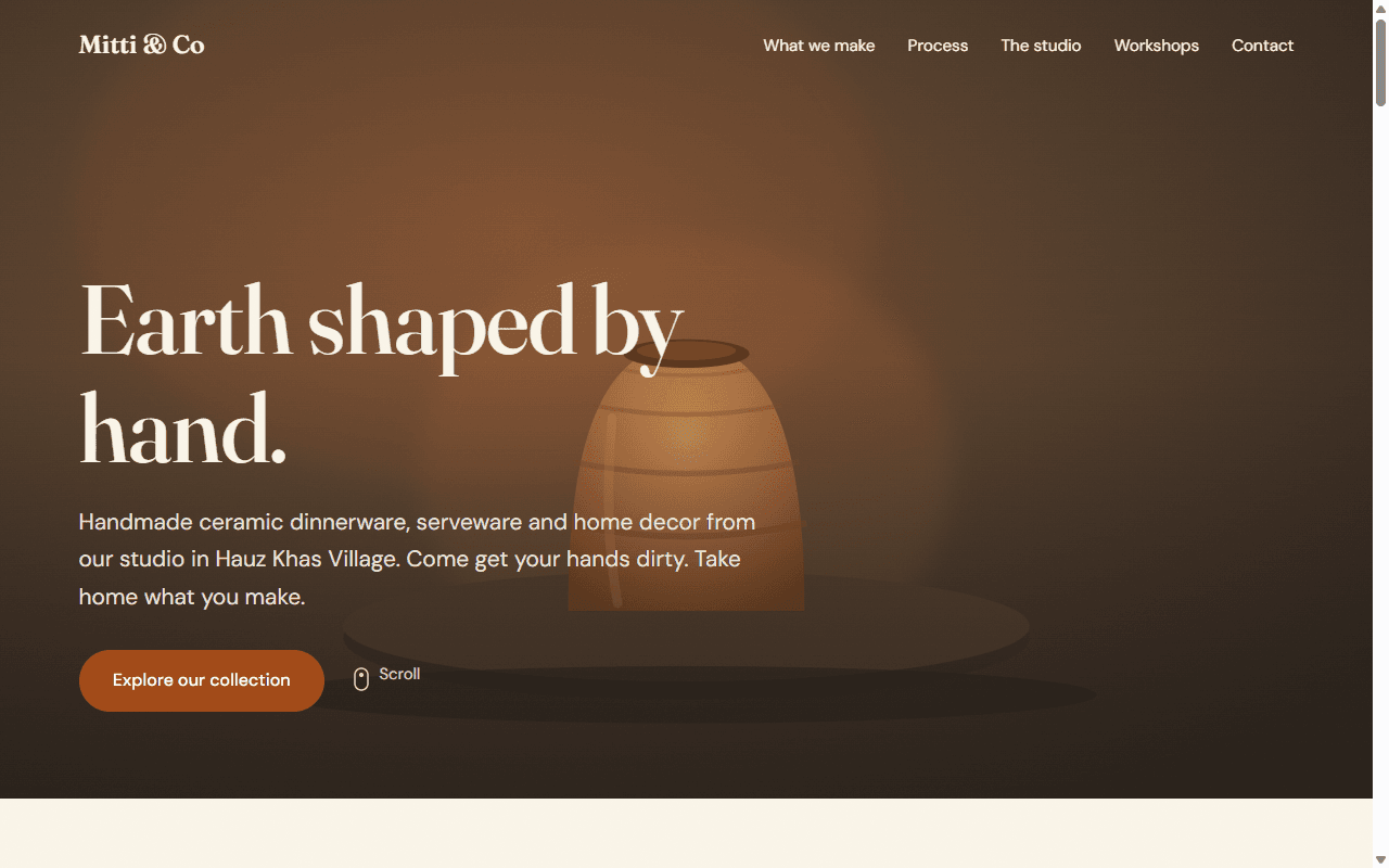 Mitti & Co mockup screenshot